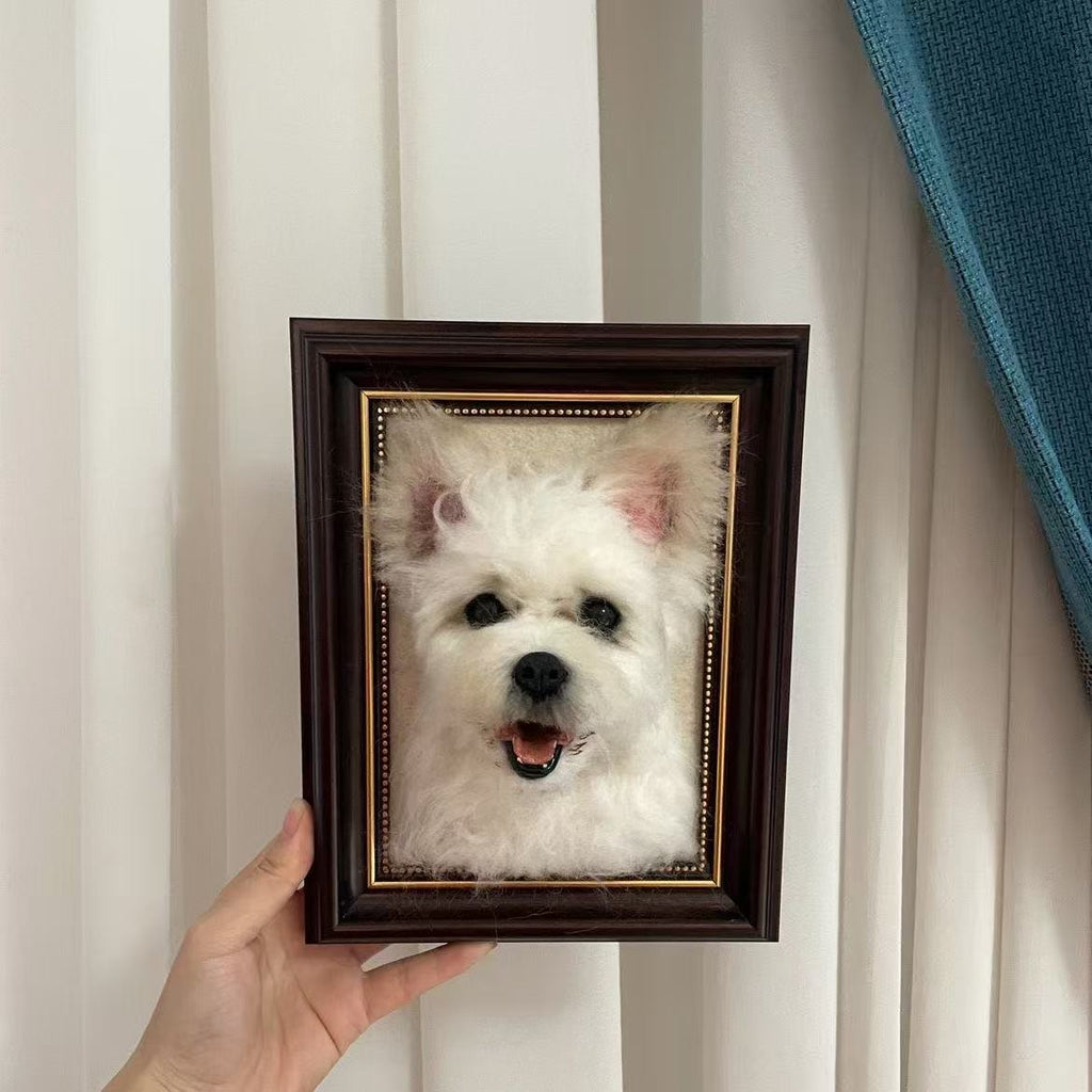 3D Custom Wool Felt Pet Portrait