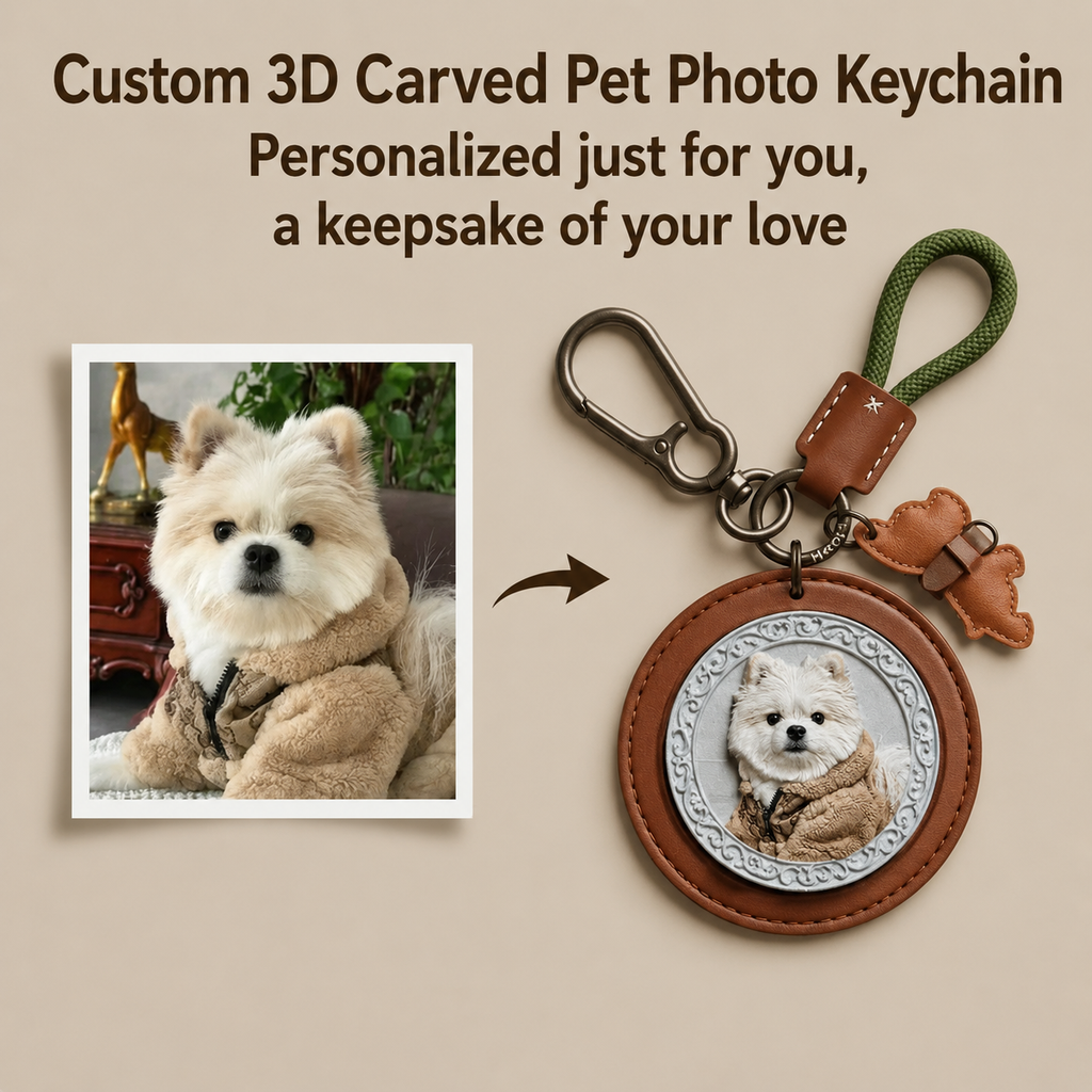 Custom 3D Embossed Keychain