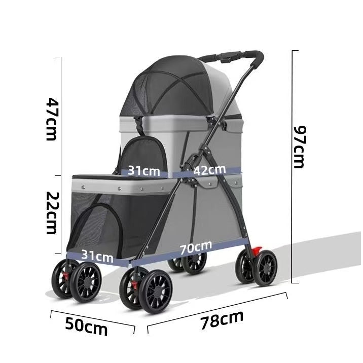 Foldable Pet Stroller