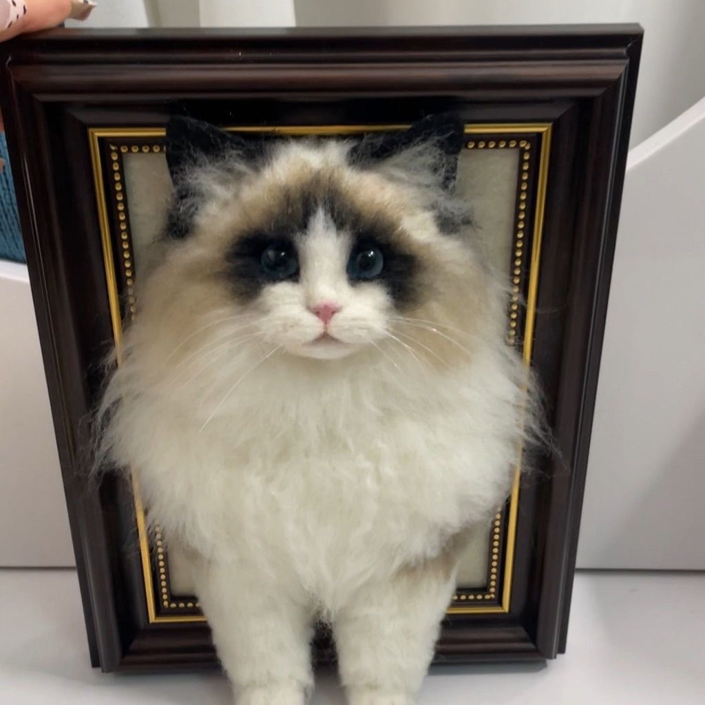 3D Custom Wool Felt Pet Portrait
