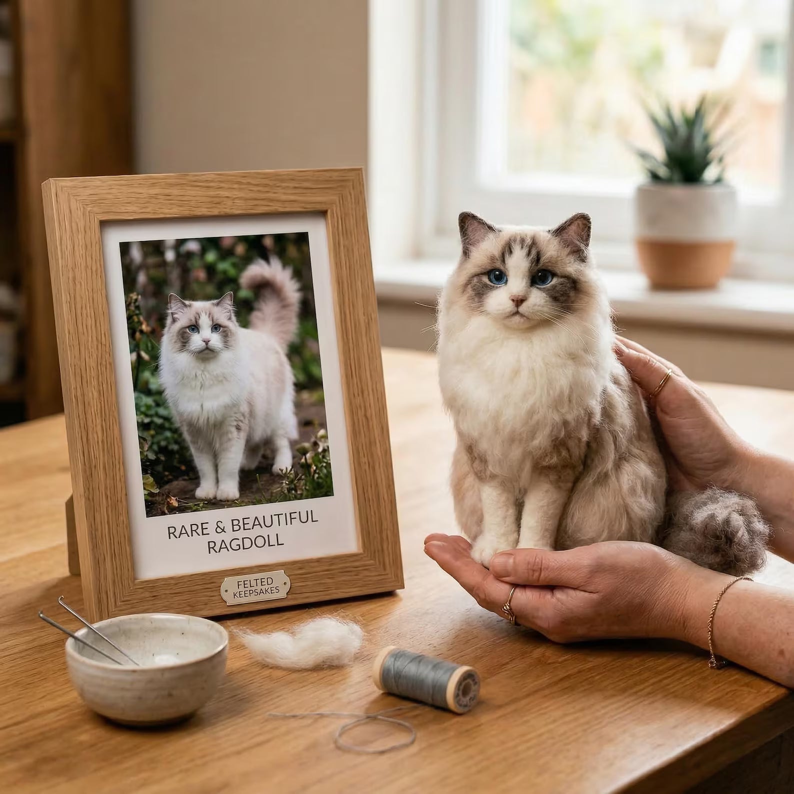 3D Custom Wool Felt Pet Portrait